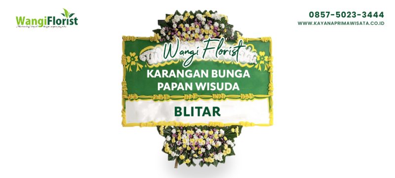 Karangan Bunga Papan Wisuda Blitar