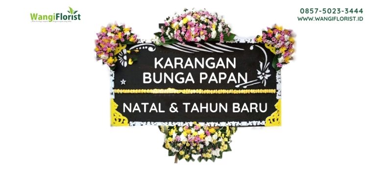 Karangan Bunga Papan Natal dan Tahun Baru